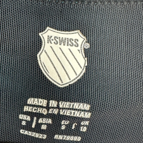 K-Swiss Wide Strap Pleated Mini Tennis Active Golf Dress, sz S - Picture 2 of 4